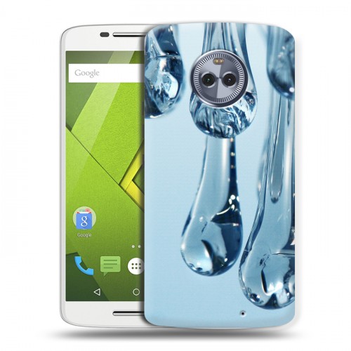 Дизайнерский пластиковый чехол для Motorola Moto X4 Абстракции Капли