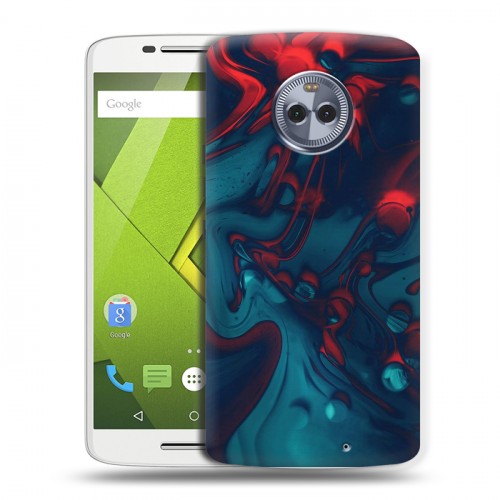 Дизайнерский пластиковый чехол для Motorola Moto X4 Размытые краски