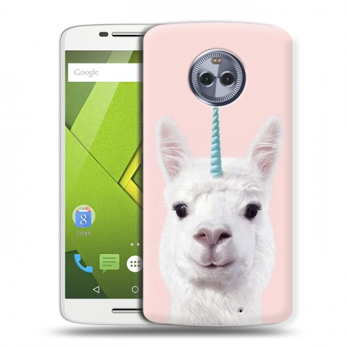 Дизайнерский пластиковый чехол для Motorola Moto X4 Мятные звери