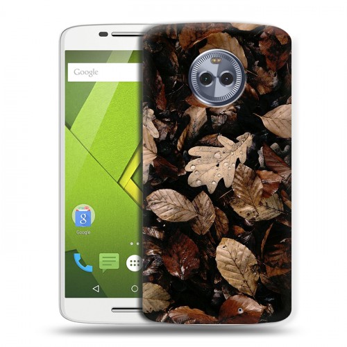 Дизайнерский пластиковый чехол для Motorola Moto X4 Нуарные листья