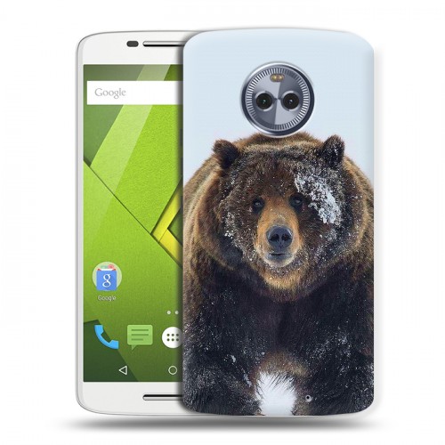 Дизайнерский пластиковый чехол для Motorola Moto X4 Медведь
