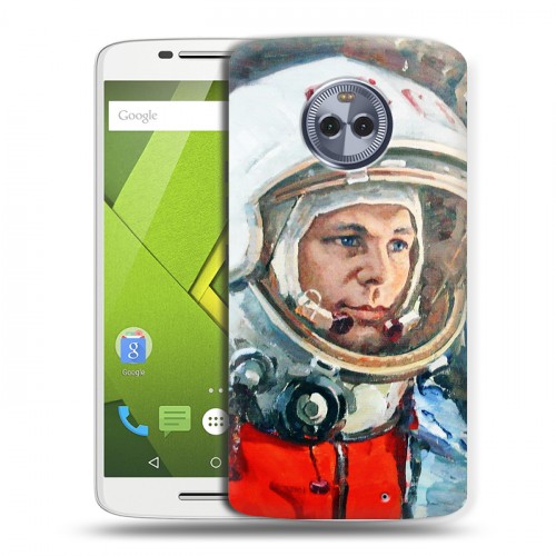 Дизайнерский пластиковый чехол для Motorola Moto X4 Космонавт