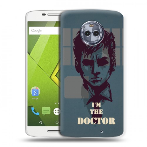 Дизайнерский пластиковый чехол для Motorola Moto X4 Доктор кто