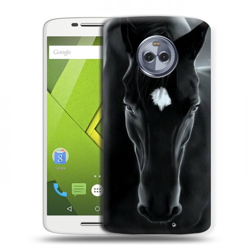 Дизайнерский пластиковый чехол для Motorola Moto X4 Лошади