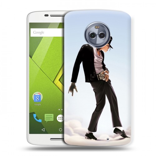 Дизайнерский пластиковый чехол для Motorola Moto X4 Майкл Джексон