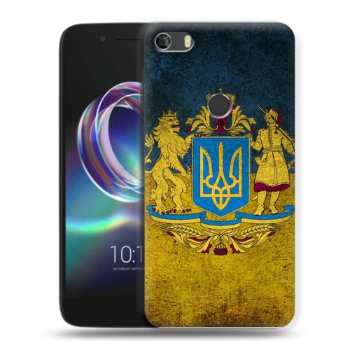 Дизайнерский силиконовый чехол для Alcatel Idol 5 Флаг Украины