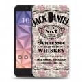 Дизайнерский силиконовый чехол для Alcatel A7 XL Jack Daniels