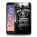 Дизайнерский силиконовый чехол для Alcatel A7 XL Jack Daniels