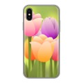 Дизайнерский силиконовый чехол для Iphone x10 Романтик цветы