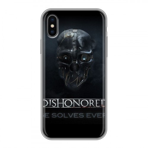 Дизайнерский силиконовый чехол для Iphone x10 Dishonored 