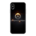 Дизайнерский силиконовый чехол для Iphone x10 Overwatch