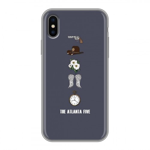 Дизайнерский силиконовый чехол для Iphone x10 Ходячие Мертвецы
