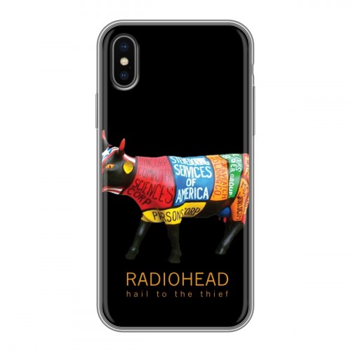 Дизайнерский силиконовый чехол для Iphone x10 RadioHead
