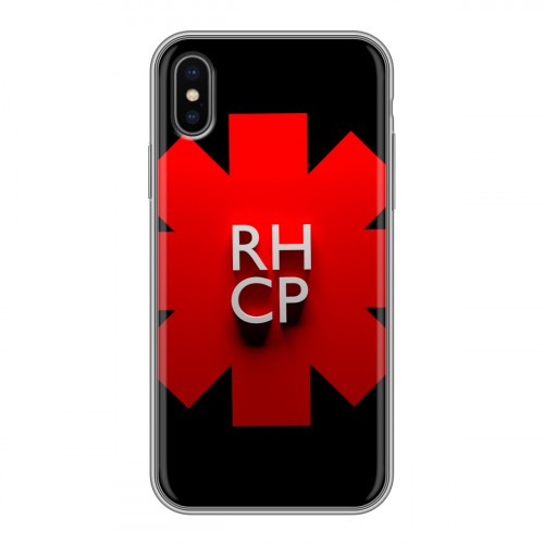Дизайнерский силиконовый чехол для Iphone x10 Red Hot Chili Peppers