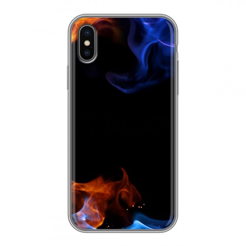Дизайнерский силиконовый чехол для Iphone x10 Абстракции Дым