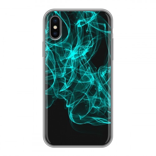 Дизайнерский силиконовый чехол для Iphone x10 Абстракции Дым