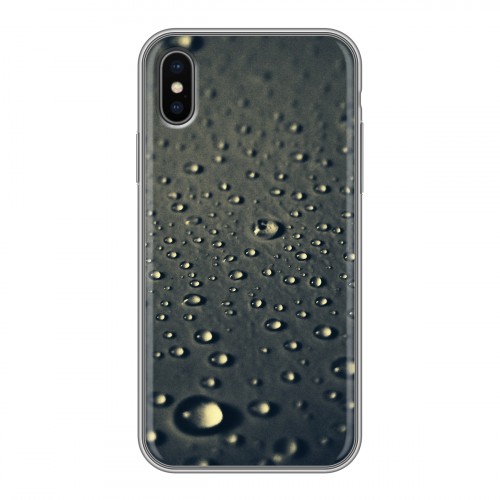 Дизайнерский силиконовый чехол для Iphone x10 Абстракции Капли