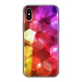 Дизайнерский силиконовый чехол для Iphone x10 Красочные абстракции