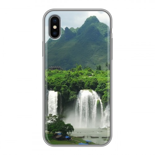 Дизайнерский силиконовый чехол для Iphone x10 водопады