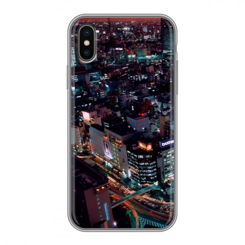 Дизайнерский силиконовый чехол для Iphone x10 Токио
