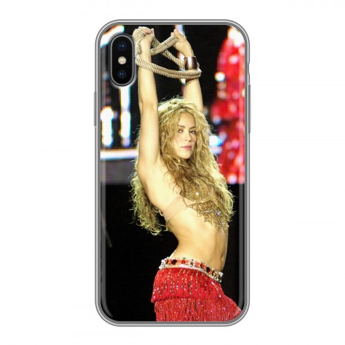 Дизайнерский силиконовый чехол для Iphone x10 Shakira