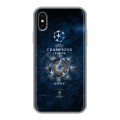 Дизайнерский силиконовый чехол для Iphone x10 лига чемпионов
