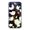 Дизайнерский силиконовый чехол для Iphone x10 Органические цветы