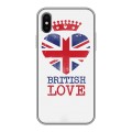 Дизайнерский силиконовый чехол для Iphone x10 British love