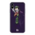 Дизайнерский силиконовый чехол для Iphone x10 Джокер