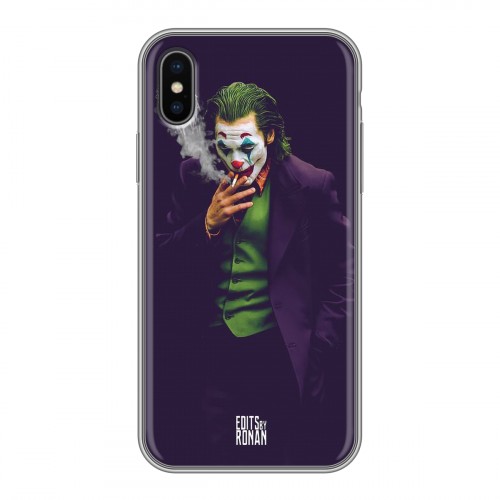 Дизайнерский силиконовый чехол для Iphone x10 Джокер