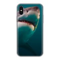Дизайнерский силиконовый чехол для Iphone x10 Акулы