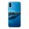 Дизайнерский силиконовый чехол для Iphone x10 Акулы