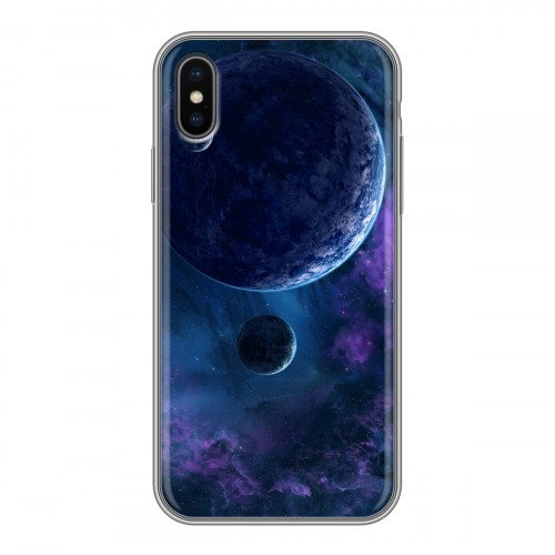 Дизайнерский силиконовый чехол для Iphone x10 Планеты