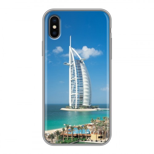 Дизайнерский силиконовый чехол для Iphone x10 Дубаи
