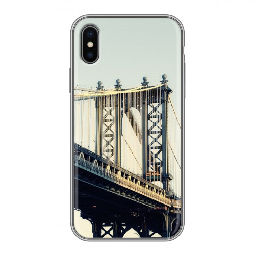 Дизайнерский силиконовый чехол для Iphone x10 Нью-Йорк