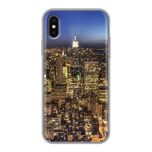 Дизайнерский силиконовый чехол для Iphone x10 Нью-Йорк
