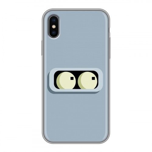 Дизайнерский силиконовый чехол для Iphone x10 Футурама