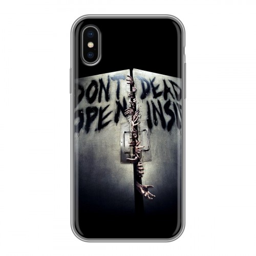 Дизайнерский силиконовый чехол для Iphone x10 Ходячие мертвецы
