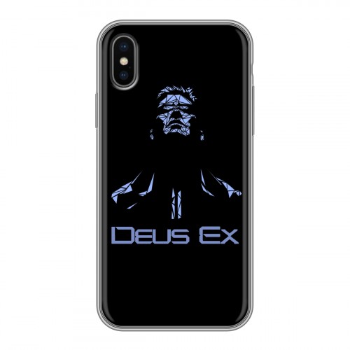 Дизайнерский силиконовый чехол для Iphone x10 Deus ex