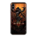 Дизайнерский силиконовый чехол для Iphone x10 Diablo