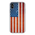 Дизайнерский силиконовый чехол для Iphone x10 Флаг США