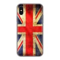 Дизайнерский силиконовый чехол для Iphone x10 Флаг Британии