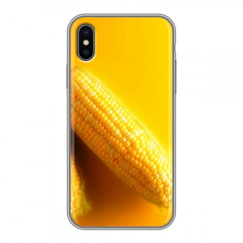 Дизайнерский силиконовый чехол для Iphone x10 Кукуруза