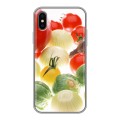 Дизайнерский силиконовый чехол для Iphone x10 Овощи