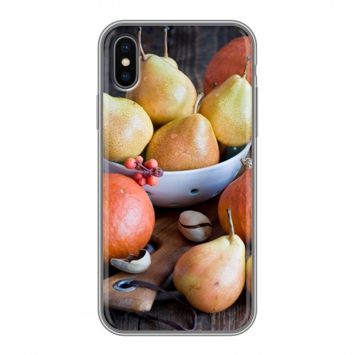 Дизайнерский силиконовый чехол для Iphone x10 Овощи