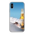 Дизайнерский силиконовый чехол для Iphone x10 Corona