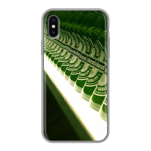 Дизайнерский силиконовый чехол для Iphone x10 Heineken