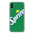 Дизайнерский силиконовый чехол для Iphone x10 Sprite
