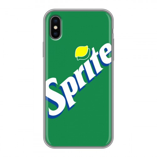 Дизайнерский силиконовый чехол для Iphone x10 Sprite