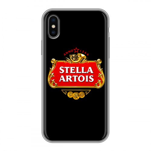 Дизайнерский силиконовый чехол для Iphone x10 Stella Artois